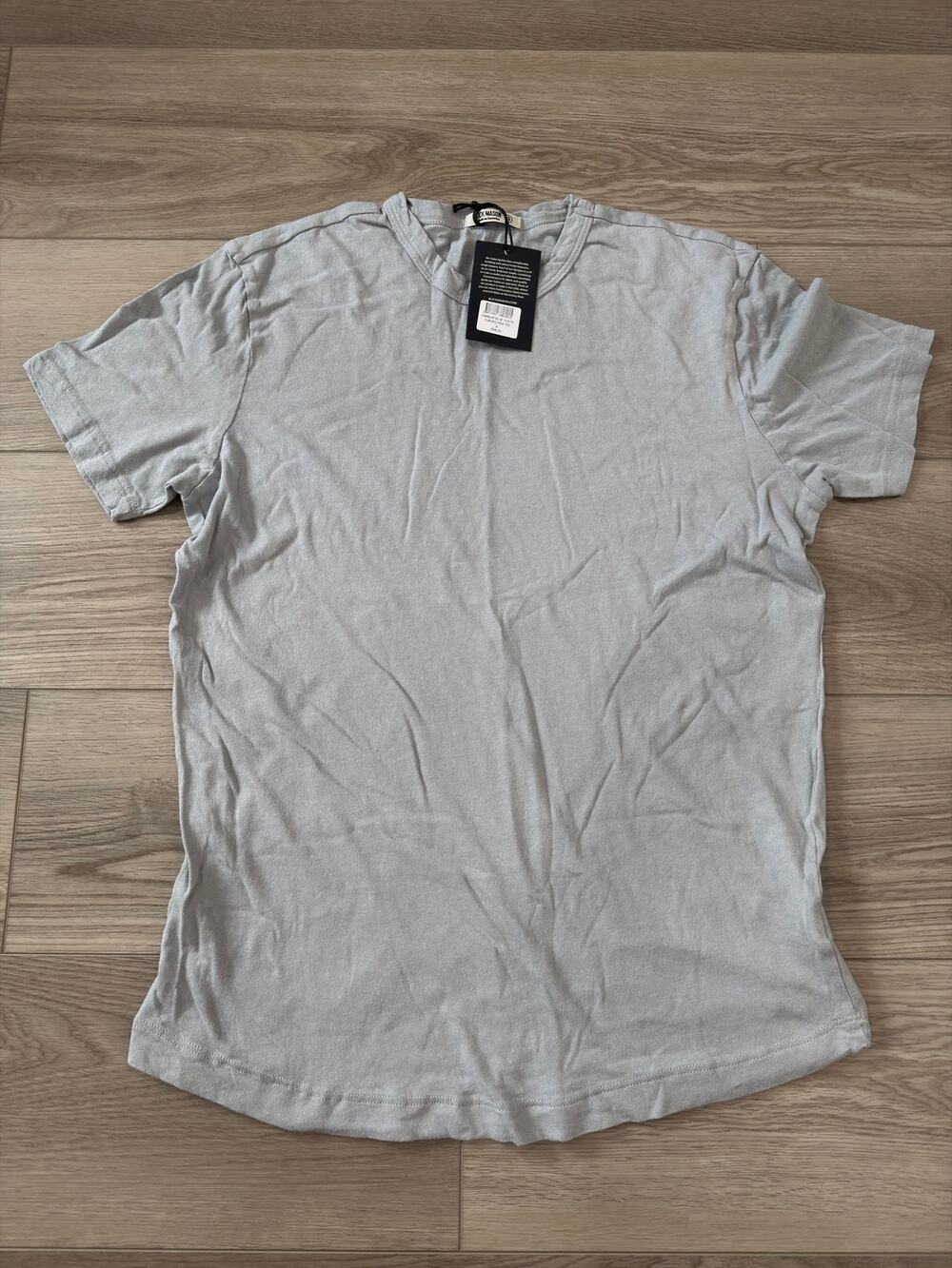 Buck Mason Harbor Blue Costa Pima Curved Hem Tee Classic Casual NWT Small